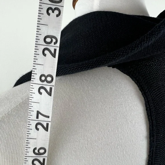 PREACH Italy Draped Cowl Neck Zip Dress Black Size L Avant Garde Made in Italy - Picture 11 of 16